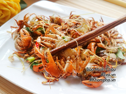 Cua đồng rang muối giòn tan ngày hè - 10