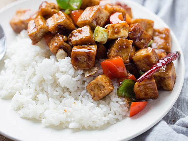 Đậu phụ sốt xì dầu đơn giản, trôi cơm - 8