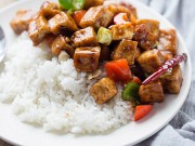 Bếp Eva - Đậu phụ sốt xì dầu đơn giản, trôi cơm