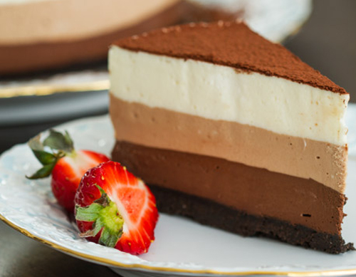 Bánh mousse vị socola 3 lớp mềm mịn, tươi mát - 22