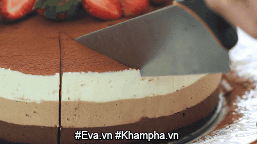 Bánh mousse vị socola 3 lớp mềm mịn, tươi mát - 19
