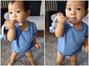 Làm mẹ - Mới 9 tháng, con trai út nhà Lý Hải - Minh Hà đã làm được điều kỳ diệu