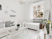 Nhà đẹp - Không thể rời mắt căn hộ trắng "toàn tập" chỉ 20m2 nhưng "có võ"