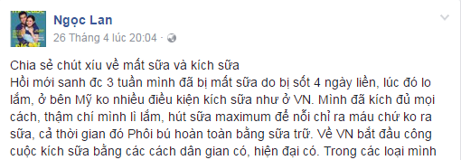 Kiều nữ Ngọc Lan kể chuyện hút sữa cho con nhưng toàn ra máu khiến nhiều mẹ xót xa - 3