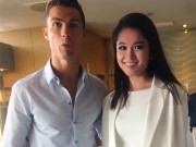 Thời trang - Á hậu Thuỳ Dung khoe sắc vóc rạng ngời như đóa hồng bên Cristiano Ronaldo