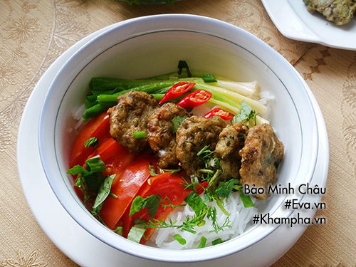 Bữa sáng hấp dẫn, lạ miệng với bún chả cá ngần - 9