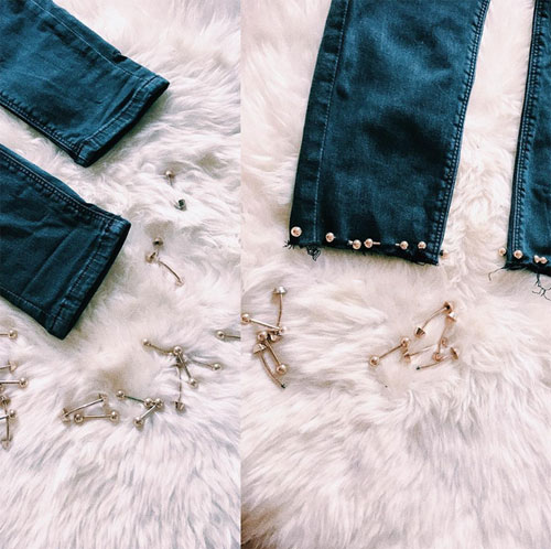 Minh Hằng hướng dẫn cách tái chế cho chiếc quần jeans cũ - 1