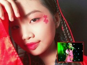 Làm mẹ - Son phấn lòe loẹt, ăn mặc gợi cảm, ít ai nhận ra đây là cô bé Phương Mỹ Chi