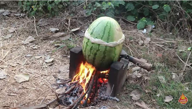 Cụ bà nấu thịt gà trong dưa hấu là video hot nhất thời điểm này, hút hơn 7 triệu lượt xem - 7