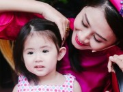 Làng sao - Vợ và con gái Gia Bảo xinh xắn hút hồn tại trường quay