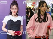 Làng sao - Khi không chỉnh sửa ảnh, Angelababy đời thường cũng lộ mặt sưng phù sau sinh