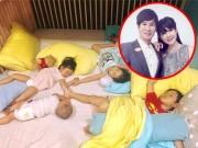 Làng sao - Lý Hải - Minh Hà tả cảnh "dở khóc dở cười" khi nhà đông con cùng ngủ trên 1 chiếc giường