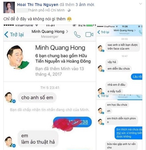 Hoa hậu Thu Hoài đăng tin nhắn bị cho là của Minh Béo với trai trẻ? - 1