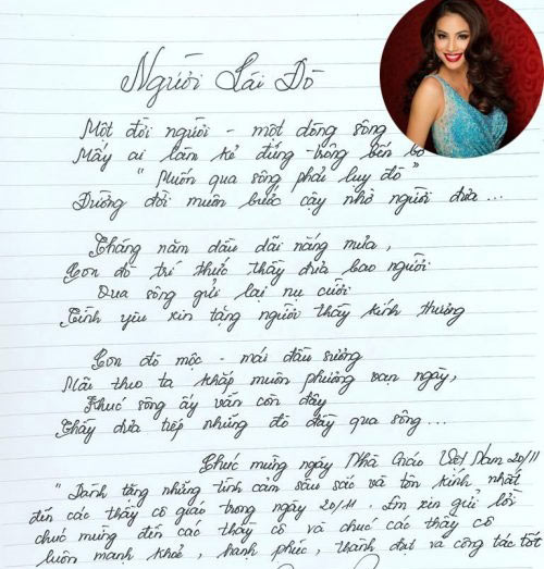 Nhìn chữ viết của Ngọc Trinh ai cũng choáng khi so với chữ viết của Phạm Hương, Elly Trần - 4