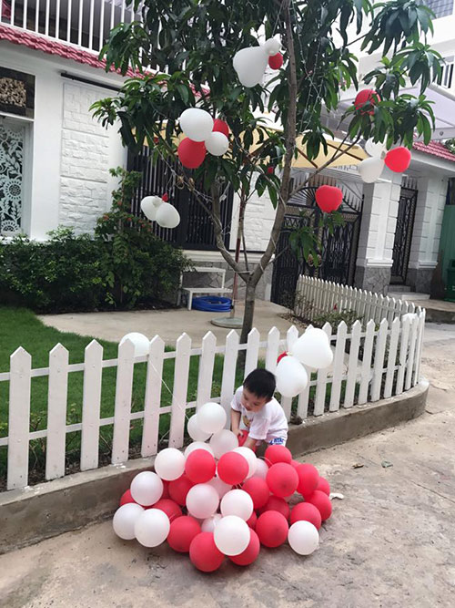 Gần ngày sinh, Vy Oanh làm sinh nhật lãng mạn cho chồng tại biệt thự đẹp ngất ngây - 3