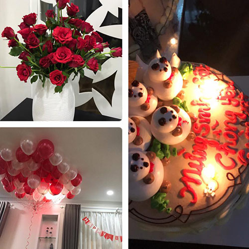 Gần ngày sinh, Vy Oanh làm sinh nhật lãng mạn cho chồng tại biệt thự đẹp ngất ngây - 4