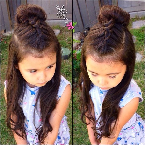 Trọn bộ 20 kiểu tóc mùa hè cho bé gái dễ thực hiện, bé vừa xinh lại vừa mát mẻ - 17