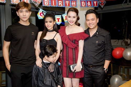 Trang Nhung và ông xã đại gia tình cảm đến dự sinh nhật con trai Trương Quỳnh Anh - 1