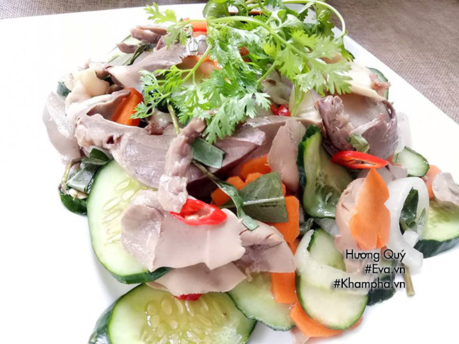 Chiều chồng, vợ vào bếp có ngay món gỏi tim cật ngày hè - 9