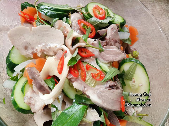 Chiều chồng, vợ vào bếp có ngay món gỏi tim cật ngày hè - 7