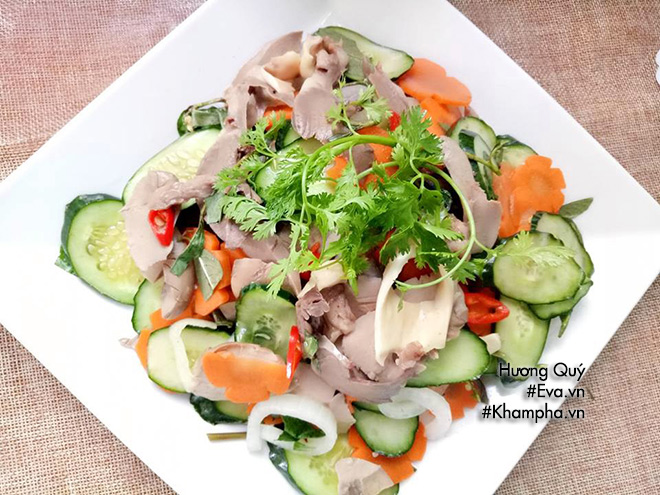 Chiều chồng, vợ vào bếp có ngay món gỏi tim cật ngày hè - 8