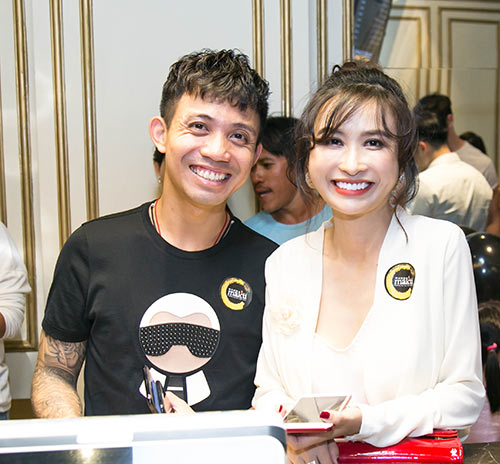 Vợ chồng Bình Minh đưa con gái đến chúc mừng Hoa hậu Thu Hoài - 4