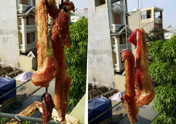 Khỏi vắt óc nghĩ món ăn giữa chảo lửa 41 độ, chị em Hà Nội thi nhau mang thịt ba chỉ ra phơi - 3