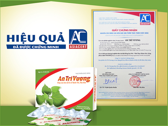 An Trĩ Vương - Hiệu quả hỗ trợ điều trị bệnh trĩ đã được chứng minh - 1
