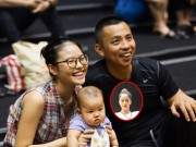 Làng sao - Vợ kém 20 tuổi của Chí Anh lần đầu công khai con gái khi đến cổ vũ "tình địch" Khánh Thi