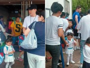 Làng sao - Có Dương Mịch là bà xã nhưng Lưu Khải Uy vẫn chịu cảnh "gà trống chăm con"