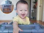 Nhà đẹp - Dân mạng "phát sốt" với chiếc ghế ăn dặm bố "tự chế" cho con, mấy năm vẫn bền chắc