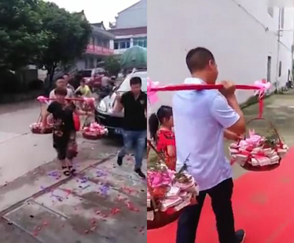 Chú rể chơi trội, gánh hơn 3,5 tỷ đồng đến xin dâu khiến quan khách choáng váng - 1