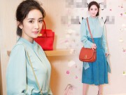 Làng sao - Ngơ ngẩn ngắm nhan sắc mặn mà, xuân sắc của "gái một con" Dương Mịch