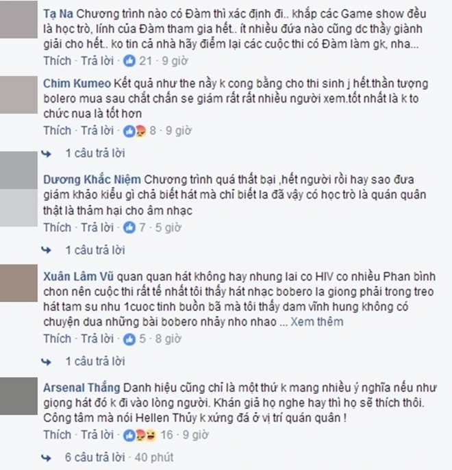 Tranh cãi kịch liệt về việc thiếu công bằng khi học trò Đàm Vĩnh Hưng đăng quang - 4