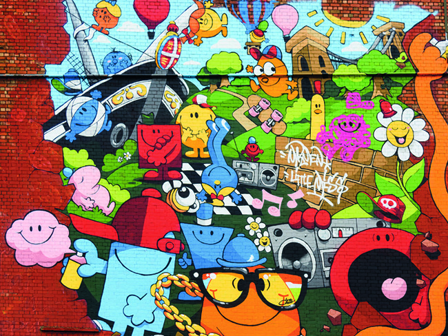 BRISTOL, HOA KỲ

Một bức tranh nghệ thuật đầy màu sắc, thu hút các bạn nhỏ được họa sĩ Cheo sáng tạo trên bức trường nhà máy Tobacco, tại phố North 

Ảnh: Plaster

