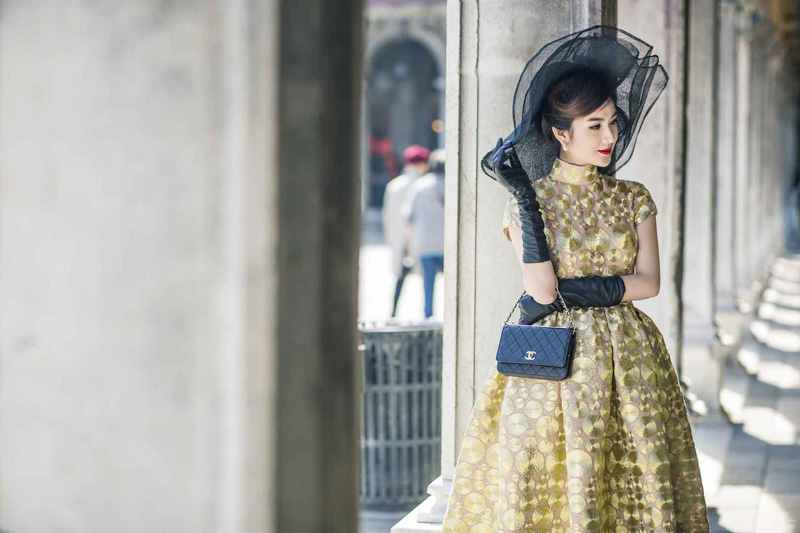 Ăn rất nhiều kem và pizza, Ngọc Loan The Face vẫn khoe vòng eo con kiến ở Ý - 9