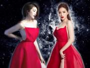 Thời trang - Kỳ Duyên so kè độ nóng bỏng với Lệ Hằng trong cùng một chiếc đầm đỏ quyến rũ