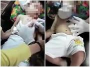 Nuôi con - Clip bé trai bị ghì chặt, xăm hình nghệ thuật lên ngực khiến cư dân mạng phẫn nộ