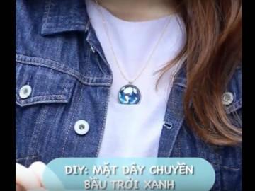 Tự làm mặt dây chuyền bầu trời xanh cực chất