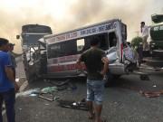 Tin trong nước - Tai nạn liên hoàn trên cao tốc Long Thành - Dầu Giây vì khói rơm rạ mù mịt