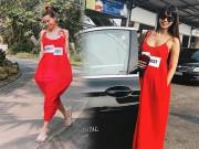 Thời trang - Hà Anh giấu bụng bầu siêu đỉnh với váy 550 ngàn, Hồ Ngọc Hà cũng diện lại y hệt!