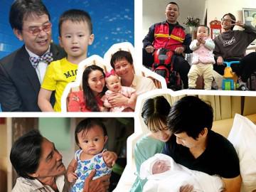 Những ông bố nổi tiếng Showbiz: đầu 2 thứ tóc con mới ọ ẹ chào đời