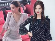 Thời trang - Hồ Ngọc Hà, Triệu Vy chạy đua mốt chấm bi, ai cũng được khen "ngọt hơn kẹo"!