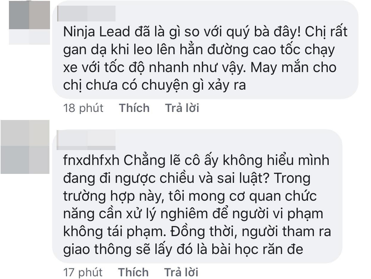 Thách thức thần chết, người phụ nữ lao xe máy ngược chiều vun vút trên cao tốc Hà Nội-Hải Phòng - 2