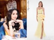 Thời trang - Hoa hậu Lê Âu Ngân Anh đội vương miện, diện váy vàng, tự tin xuất hiện sau loạt sóng gió