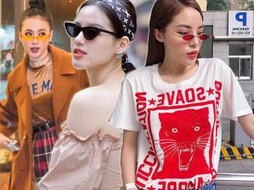 Bỏ quên kính to bản, nhiều sao Việt đang mê mệt kính siêu tí hon