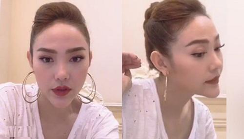 Minh Hằng bị fan soi gương mặt amp;#34;lạamp;#34;, cằm lệch hẳn trong lúc livestream! - 3