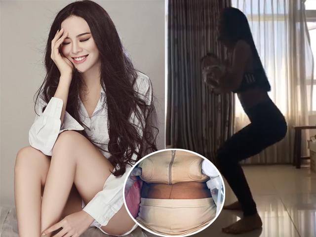 Nàng Hoa hậu gửi clip bế con sau sinh, chồng đại gia xem xong say đắm vì dáng đẹp