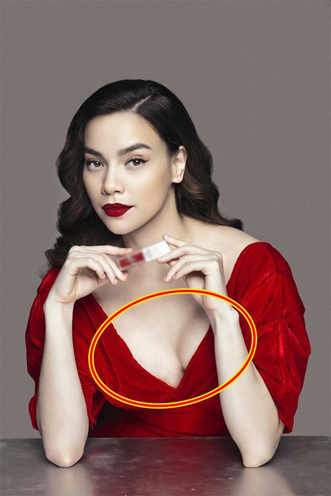 Giật mình với vòng 1 bị biến dạng bất thường, bên cao bên thấp của Hồ Ngọc Hà - 1