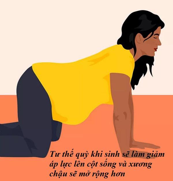 Đang sợ đẻ, mẹ bầu hãy học ngay 10 tư thế giúp tử cung mở nhanh, dễ sinh con này! - 1